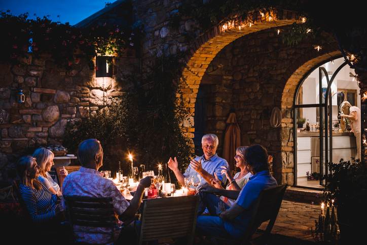 Alfresco Dining in the Evening