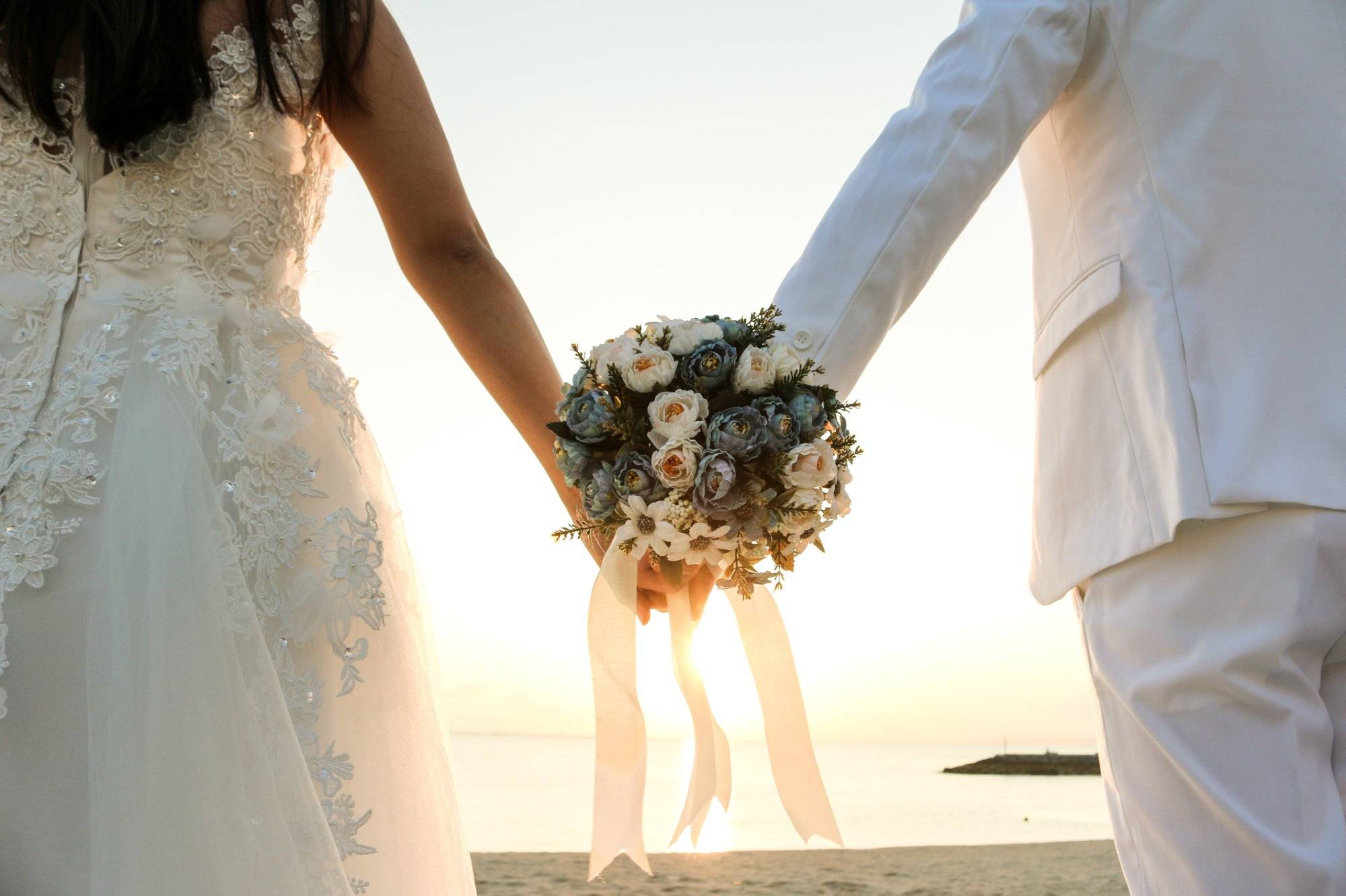 Bouquet at the beach